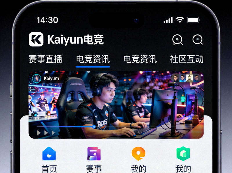Kaiyun电竞手机APP在智能手机上的展示效果图